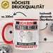 Kletterlehrer Tasse Geschenk für Kletterlehrer Geburtstag Lustiger Spruch Kaffee-Becher Was Ist Deine Superkraft Rot Trendation