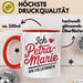 Petra-Marie Tasse Geschenk Ich Bin Vollkommen Petra-Marie Geschenkidee Geburtstag Rot Trendation