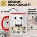 Geschenk für Fechterin Tasse Lustige Geschenkidee Geburtstag Ich Bin Fechterin Ich Darf Das Rot Trendation