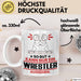 Wrestler Geschenk Tasse So Gut Kann Nur Ein Wrestler Aussehen Geschenkidee Kaffee-Becher Weiß Trendation