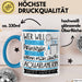 Aquarianerin Tasse Geschenk Spruch Wer Will Schon Prinzessin Sein Wenn Man Auch Aquarianerin Sein Kann Blau Trendation
