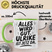 Ulrike Tasse Geschenk Alles Ist Gut Ulrike Ist Jetz Da Geschenkidee Becher mit Name Grün Trendation