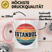 Istanbul Türkei Tasse Geschenk Lustige Geschenkidee Spruch Rosa Trendation