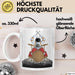 Drummer Schlagzeug-Spieler Geschenk Tasse Geschenkidee Kaffee-Becher Schlagzeuger Mond Grafik Weiß Trendation