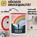 Büroarbeit Kollege Abschied Tasse Geschenk Lustige Geschenkidee Spruch Viel Glück Auf Deiner Neuen Reise Rot Trendation