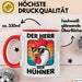 Huhn Tier Bauer Tasse Becher Geschenk Lustige Geschenkidee Spruch Der Herr Der Hühner Rot Trendation