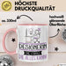 Designerin Geschenk Tasse Becher Die Frau Die Allen Kann Geschenkidee für eine Designerin Lustig Rosa Trendation