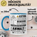Anwalt Geschenk Tasse Lustiger Spruch Erheben Sie Sich Der Anwalt Betritt den Raum Blau Trendation
