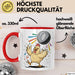 Hühnerliebhaber Tasse Geschenkidee für Geflügel Fans Rot Trendation