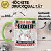 Boxer Tasse Geschenk für Boxer Geburtstag Lustiger Spruch Kaffee-Becher Was Ist Deine Superkraft Grün Trendation