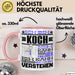Koch Geschenk Tasse Geschenkidee für Koch Geburtstag Lustiger Spruch Ich Bin Koch Ich Kann Es Dir Erklären Aber Nicht Für Dich Verstehen Rosa Trendation