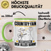 Country-Fan Tasse Geschenk für Country-Fan Der Mann Der Alles Kann Geschenkidee zum Geburtstag Grün Trendation