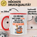 Sarkastische Katze Tasse Geschenk Lustige Geschenkidee Spruch Ich Bin Das Hab' Keinen Plan, Was Ich Dir Schenken Soll Geschenk Rot Trendation