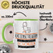 Katzenbetreuerin Weil Es Keinen Schöneren Beruf Gibt Tasse Geschenk für Eine Katzenbetreuerin Lustig Grün Trendation