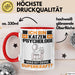 Katzenpsychologe Tasse Geschenk für Katzenpsychologe Geburtstag Lustiger Spruch Kaffee-Becher Was Ist Deine Superkraft Rot Trendation