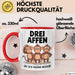 Affe Tier Tasse Geschenk Lustige Geschenkidee Spruch 3 affen Die Sich Fragend Ansehen Rot Trendation