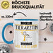 Tierärztin Tasse Geschenk Ich Bin Tierärztin Warum Weil Ich Es Kann Geschenkidee Geburtstag Blau Trendation