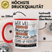 Stand-Up-Paddlerin Tasse Geschenk Spruch Wer Will Schon Prinzessin Sein Wenn Man Auch Stand-Up-Paddlerin Sein Kann Rot Trendation
