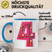 4. Geburtstag Tasse Geschenk Mädchen Jungs 4Er Geburstagsgeschenk Becher Blau Trendation