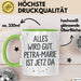 Petra-Marie Tasse Geschenk Alles Ist Gut Petra-Marie Ist Jetz Da Geschenkidee Becher mit Name Grün Trendation