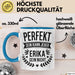 Erika Tasse Geschenk Perfekt Sein Kann Jeder Geschenkidee Geburtstag Blau Trendation