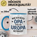 Opa Großvater Tasse Geschenk Lustige Geschenkidee Spruch Nur Der Beste Opa Wird Zum Uropa Befördert Blau Trendation