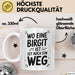 Birgit Tasse Geschenk Wo Eine Birgit Ist Ist Auch Ein Weg Geschenkidee Becher mit Name Weiß Trendation