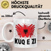 Albanische Flagge Shqip Shqiponja Albanischer Adler Albanien Tasse Geschenkidee Weiß Trendation