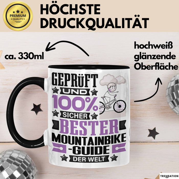 Mountainbike-Guide Geschenk Lustiger Spruch für Mountainbike-Guide Geschenkidee Bester Mountainbike-Guide Der Welt Schwarz Trendation