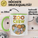 Zoo Tiere Liebhaber Tasse Geschenk Lustige Geschenkidee Spruch Zoo Crew Grün Trendation