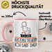 Geschenk für Katzenbetreuerin Tasse Lustige Geschenkidee Geburtstag Ich Bin Katzenbetreuerin Ich Darf Das Rosa Trendation