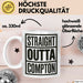 Direkt aus Compton Tasse Geschenk Lustige Geschenkidee Spruch Direkt aus Compton Weiß Trendation
