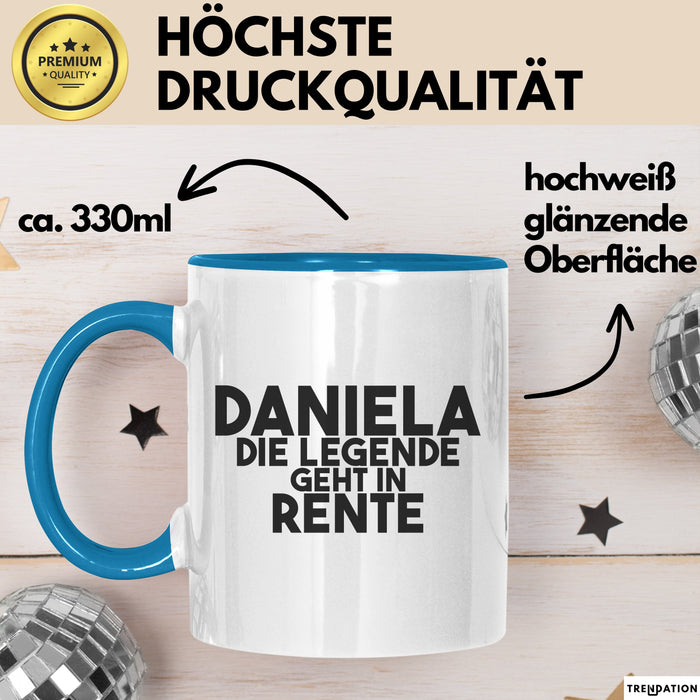 Daniela Tasse Daniela – Die Legende Geht In Rente Geschenk