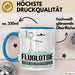 Fluglotse Geschenk Tasse Ich Bin Fluglotse Aber Sag Doch Einfach Superheld Lustige Geschenkdiee für Fluglotse Kaffee-Becher Blau Trendation