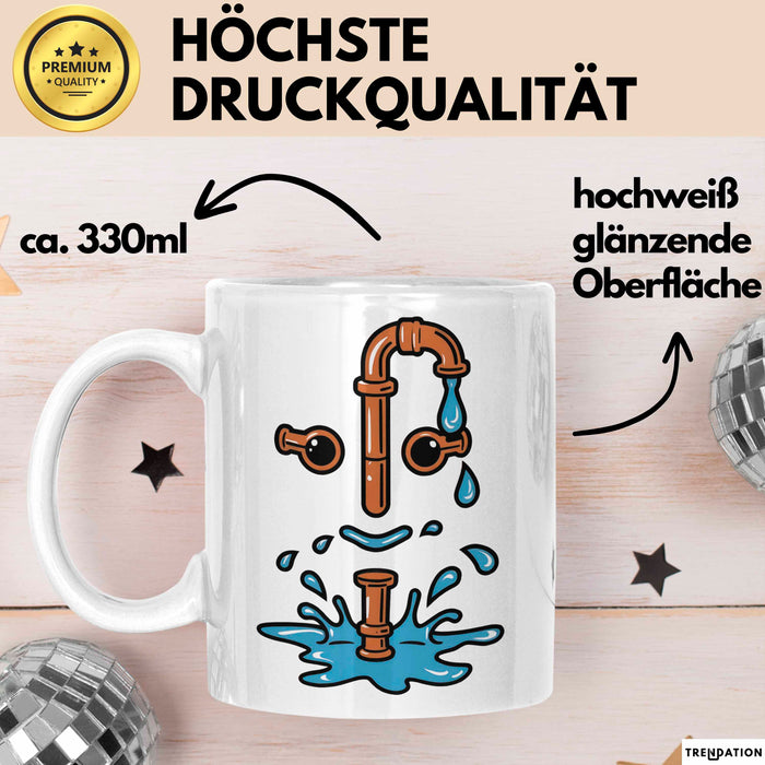 Klempner Tasse Geschenkidee Rohr Experte Lustiger Spruch Geschenkidee Lustig Weiß Trendation