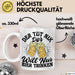Bier Liebhaber Geschenk Tasse Geschenkidee für Männer Biertrinker Der Tut Nix Der Will Nur Bier Trinken Männer Papa Opa Kollege Weiß Trendation
