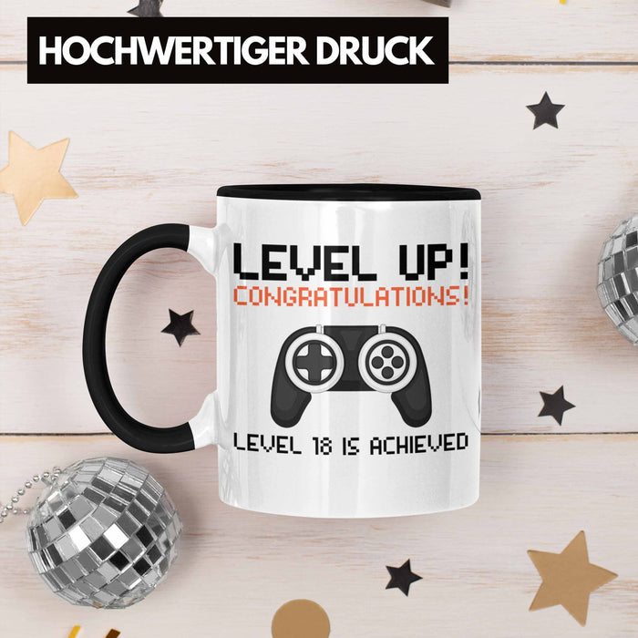 Trendation - 18. Geburtstag Tasse Jungen Jungs Geschenk 18er Geschenkidee 18 Sohn Gamer Trendation