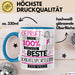 Beste Karatesportlerin Der Welt Tasse Geschenk für Eine Karatesportlerin Geprüft Und Sicher Geschenkidee Geburtstag Weihnachten Blau Trendation