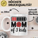 Mama Tasse Geschenk Mom Of 3 Kids Geschenkidee Mama Drei Kinder Muttertag Weiß Trendation