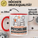 Psychologe Geschenk Tasse Ich Bin Psychologe Aber Sag Doch Einfach Superheld Lustige Geschenkdiee für Psychologe Kaffee-Becher Rot Trendation