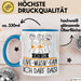 Geschenk für Live-Musik-Fan Tasse Lustige Geschenkidee Geburtstag Ich Bin Live-Musik-Fan Ich Darf Das Blau Trendation