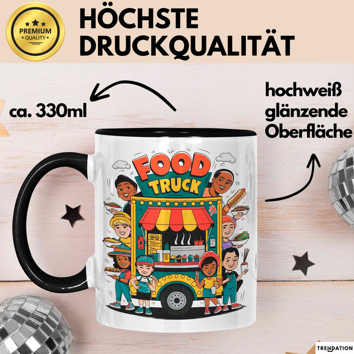 Strassen Food Liebhaber Tasse Geschenkidee für Foodtruck Fan Trendation
