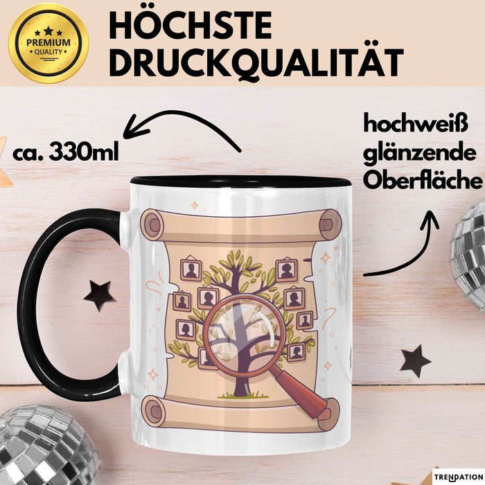 Genealoge Tasse Geschenk Lustige Geschenkidee Spruch Für Stammbaum Forscher Trendation