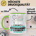 Kiteboarding-Lehrer Geschenk Tasse So Gut Kann Nur Ein Kiteboarding-Lehrer Aussehen Geschenkidee Kaffee-Becher Grün Trendation