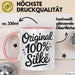 Silke Tasse Geschenk Original 100% Silke Geschenkidee Geburtstag Rosa Trendation