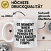 Französischlehrer Unterricht Tasse Geschenk Lustige Geschenkidee Spruch Penser En Deux Langues At The Same Temps Weiß Trendation
