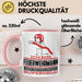 Feuerwehrmann Geschenk Tasse Ich Bin Feuerwehrmann Aber Sag Doch Einfach Superheld Lustige Geschenkdiee für Feuerwehrmann Kaffee-Becher Rosa Trendation