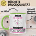 Polo-Spielerin Tasse Geschenk Becher Stark Attraktiv Furchtlos Polo-Spielerin Lustige Geschenkidee Grün Trendation