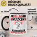 Rocker Tasse Geschenk für Rocker Geburtstag Lustiger Spruch Kaffee-Becher Was Ist Deine Superkraft Schwarz Trendation