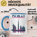 Dubai VAE Tasse Geschenk Lustige Geschenkidee Spruch Blau Trendation